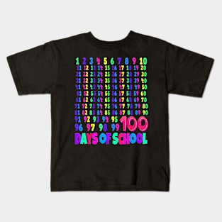 100Th Day Of School Teacher Kids 100 Days Math Numbers Kids T-Shirt